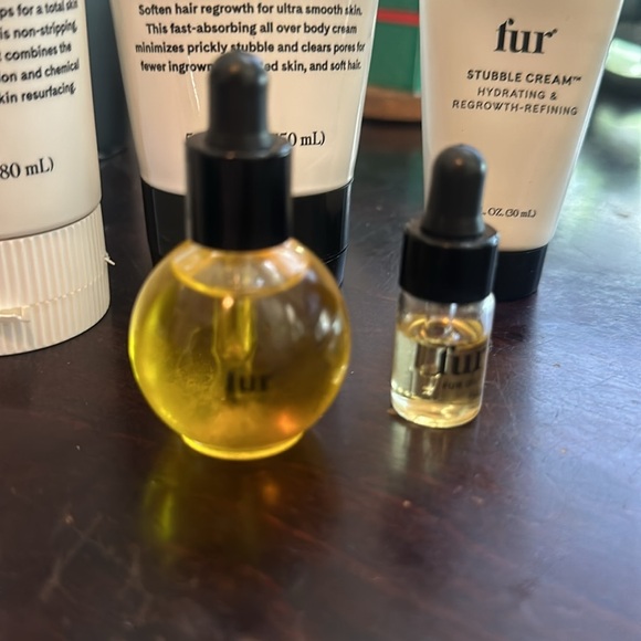 FUR body oil and FUR kp body scrub stubble cream 6 six  lot travel and full size - Picture 4 of 8